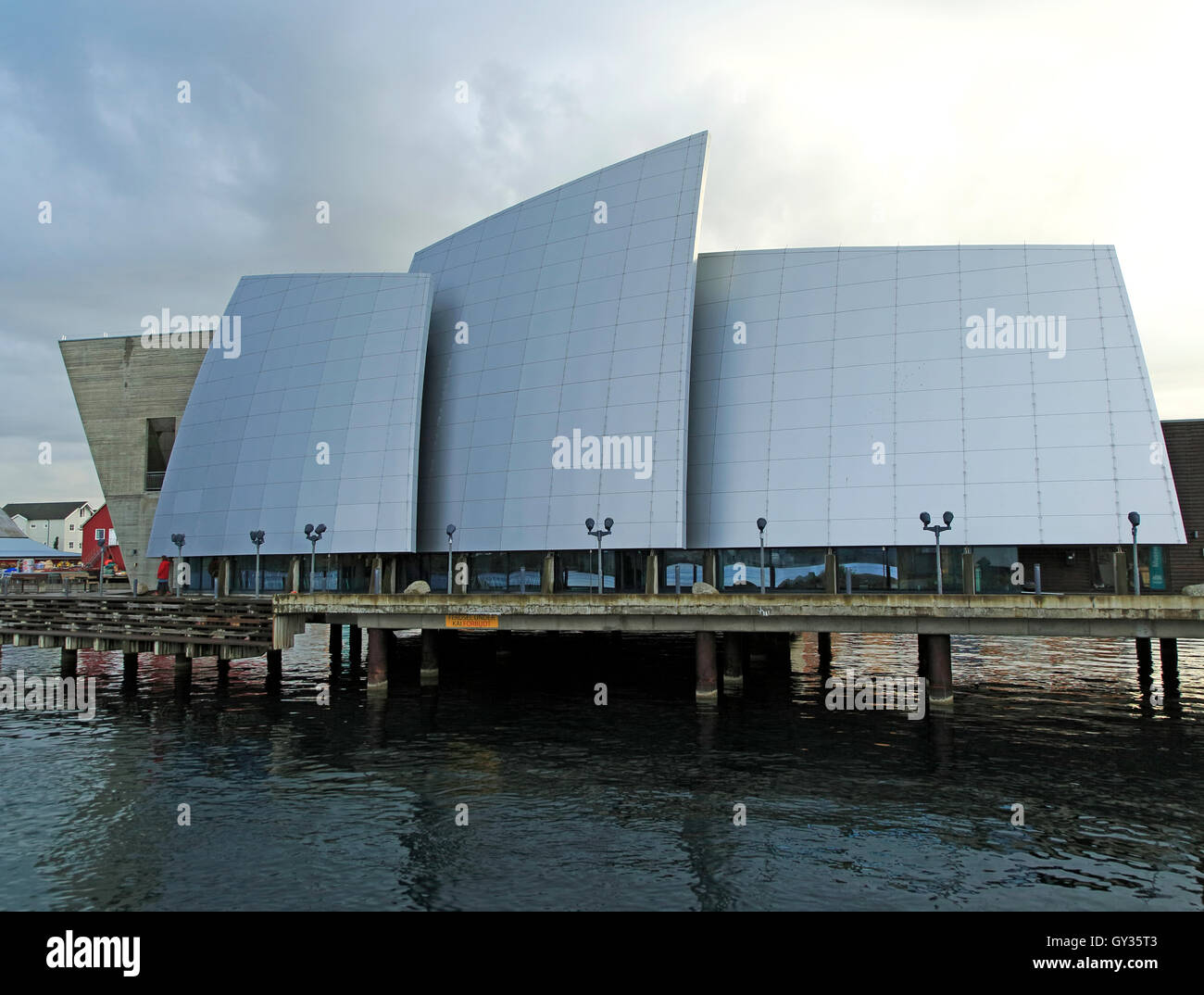 Norveg Coastal Museum in Rorvik, Architekt Gudmundur Jonnson, Norwegen gebaut 2004 Stockfoto