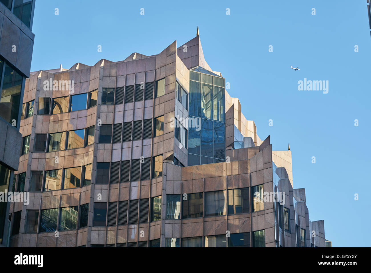 Londoner Bankenviertel, City of London.  Münster-Gericht Stockfoto