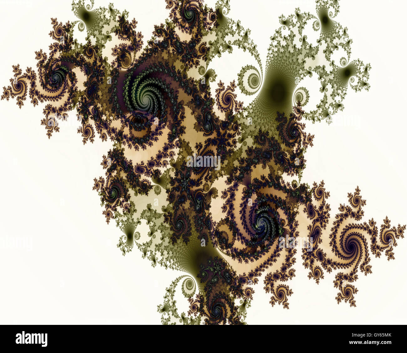 DIGITALE Kunst: Fractal Universum Stockfoto