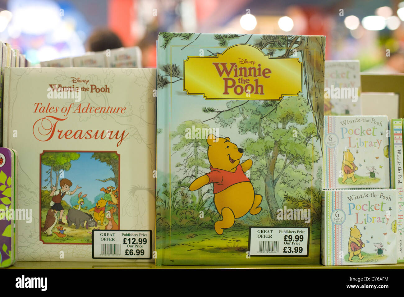 Winnie The Pooh Bücher zum Verkauf Stockfoto