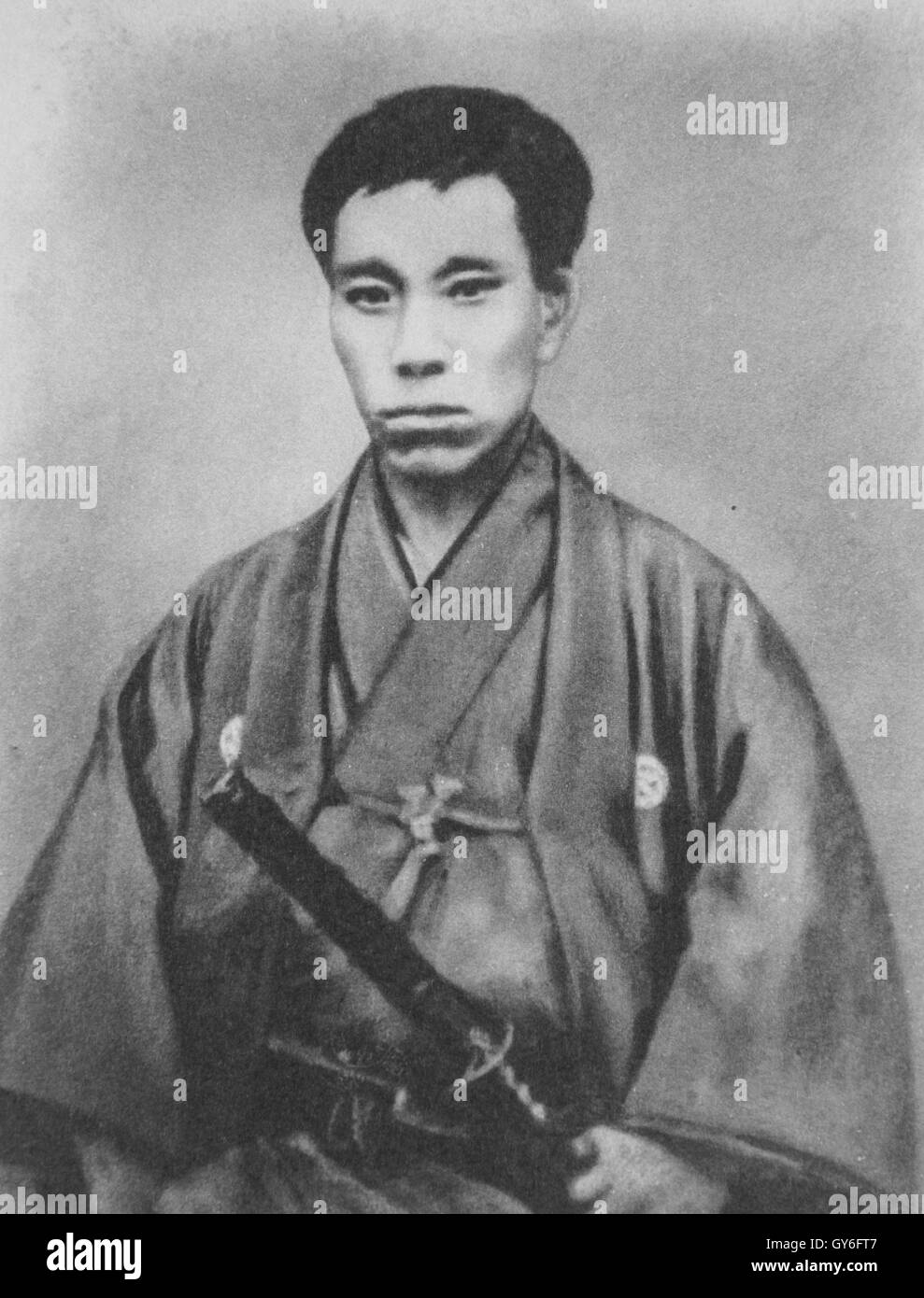 Porträt von Shinsaku Takasugi Stockfoto