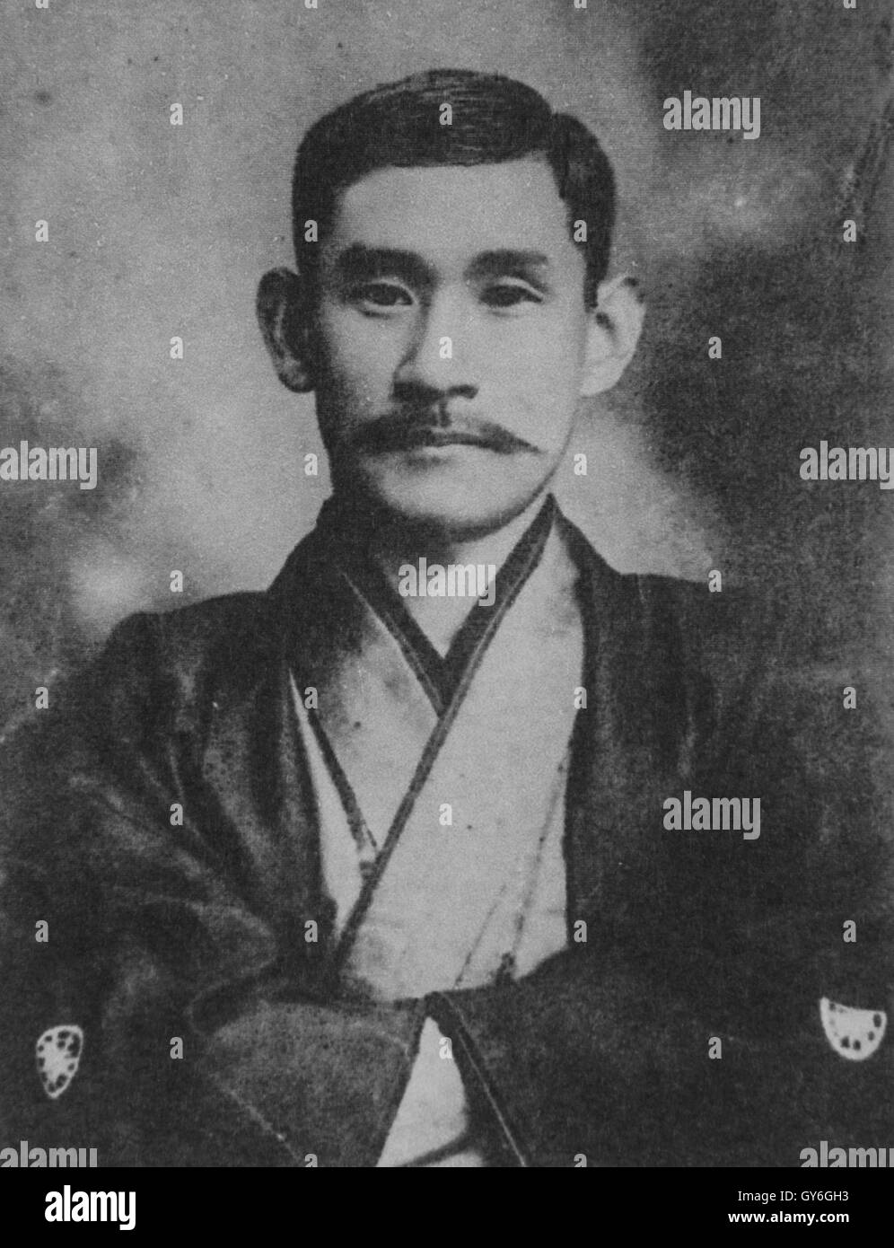 Porträt des Hogetsu Shimamura Stockfoto