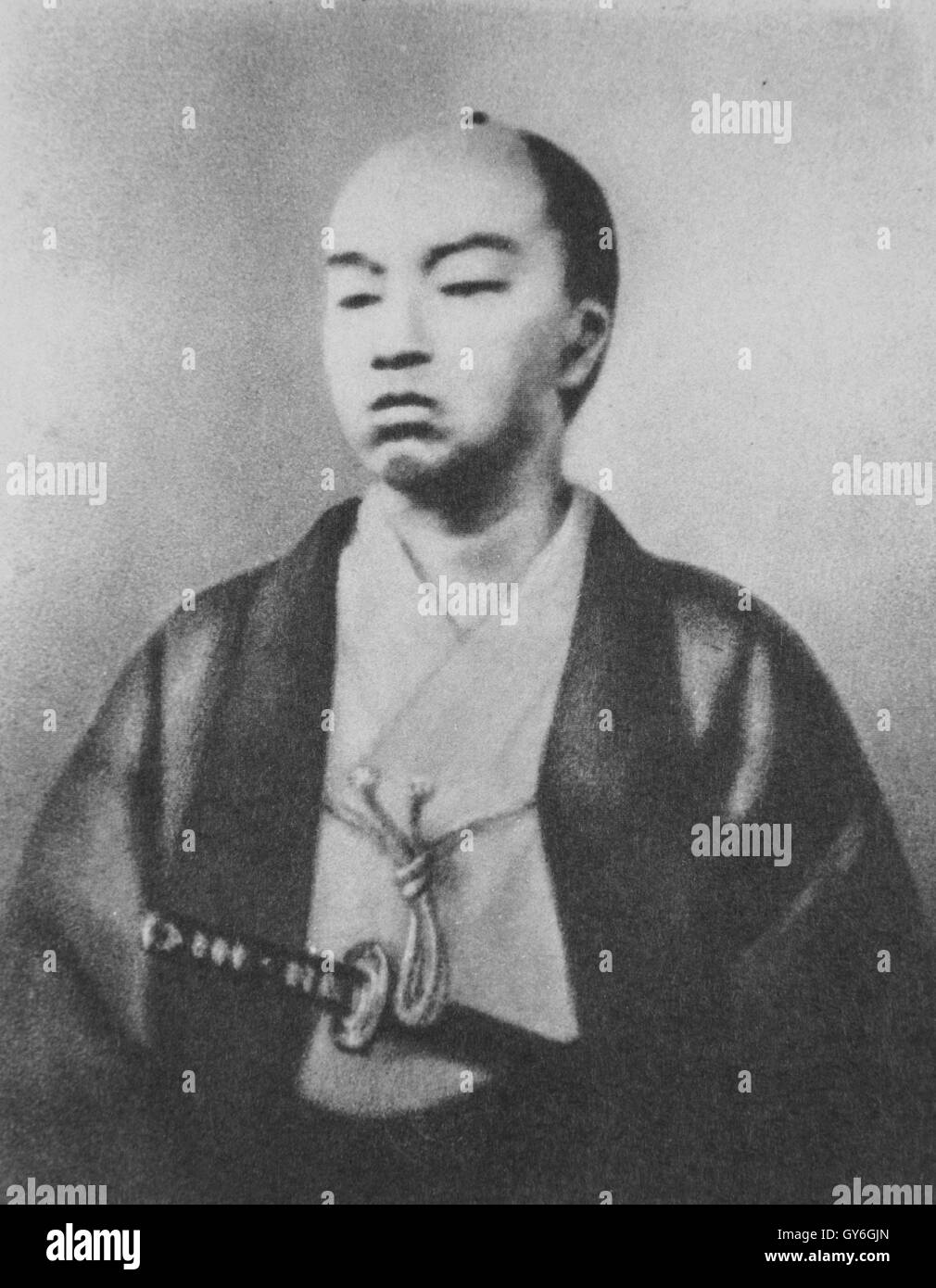 Porträt von Hisamitsu Shimazu Stockfoto