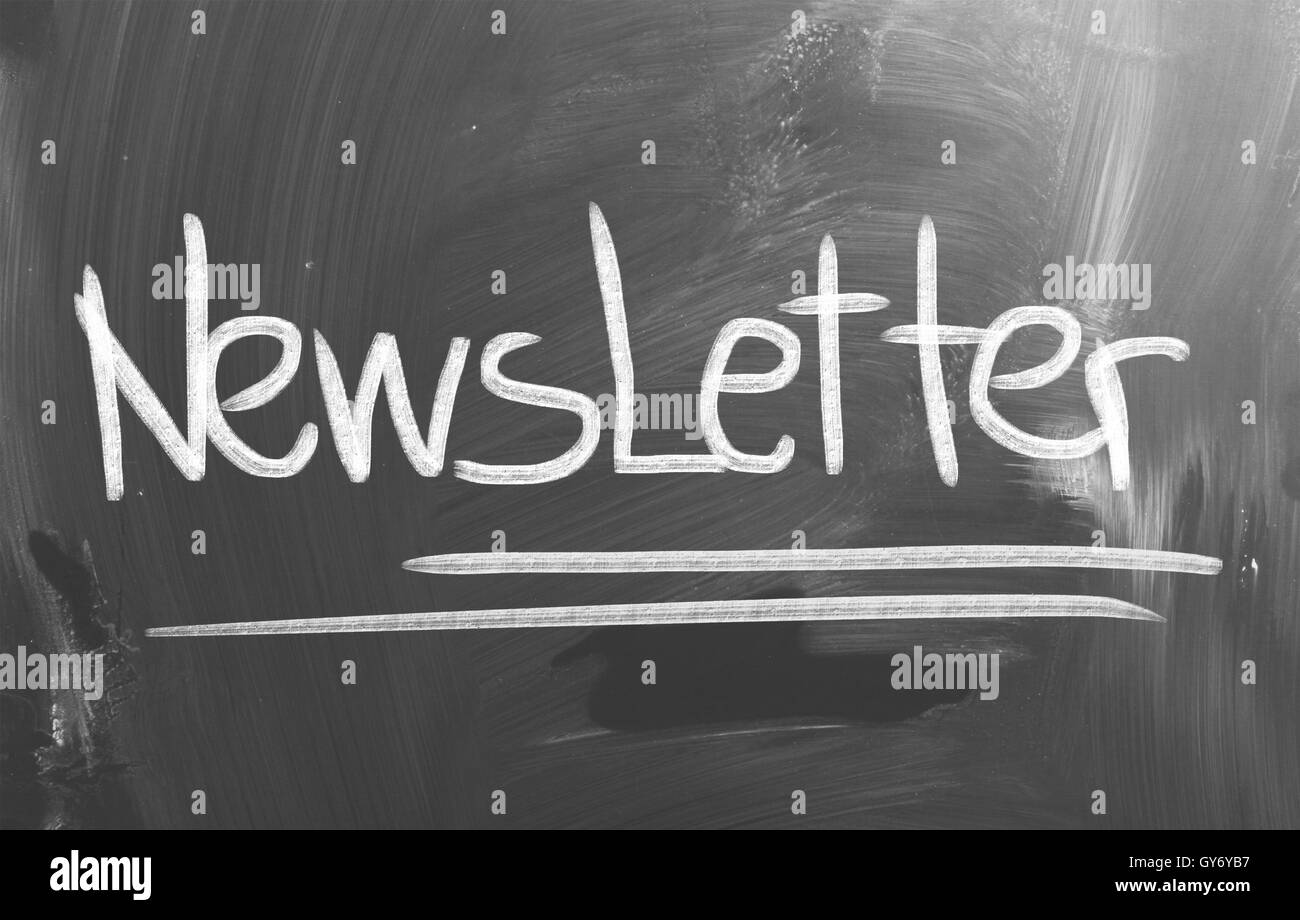 Newsletter-Konzept Stockfoto