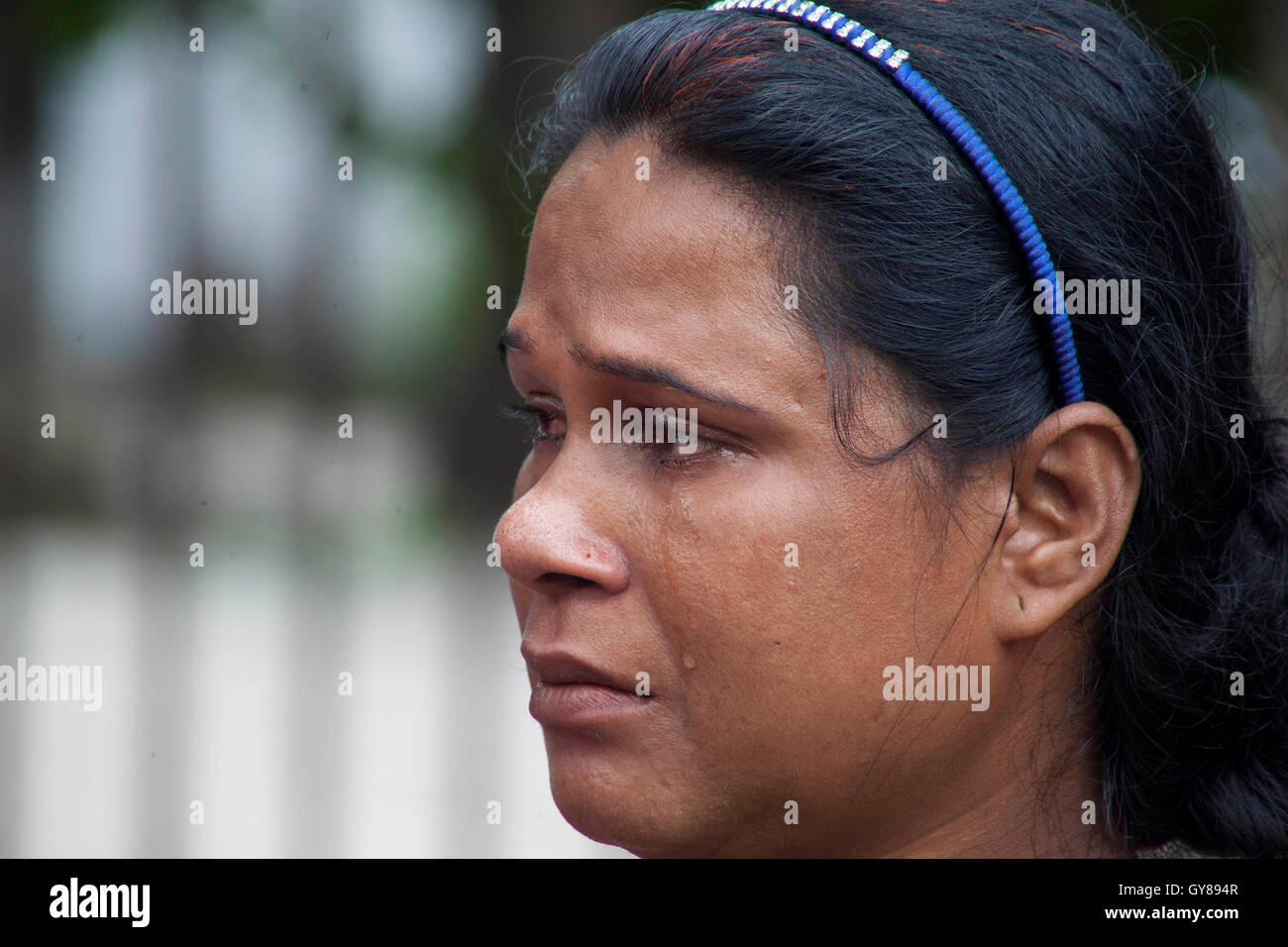 Dhaka, Bangladesch. 17. September 2016. Bangladeshi Transgender gesammelt und aus Protest gegen die jüngste Tötung ihres Führers Haider Ali Koli vor Press Club in Dhaka, Bangladesch am 17. September 2016. Haider Ali Koli, 40, wurde bei einem Angriff durch einige Schurken im Batchar Village in Islampur Upazila von Jamalpur frühen Donnerstag erstochen. © Zakir Hossain Chowdhury Zakir/Alamy Live News Bildnachweis: Zakir Hossain Chowdhury Zakir/Alamy Live-Nachrichten Stockfoto