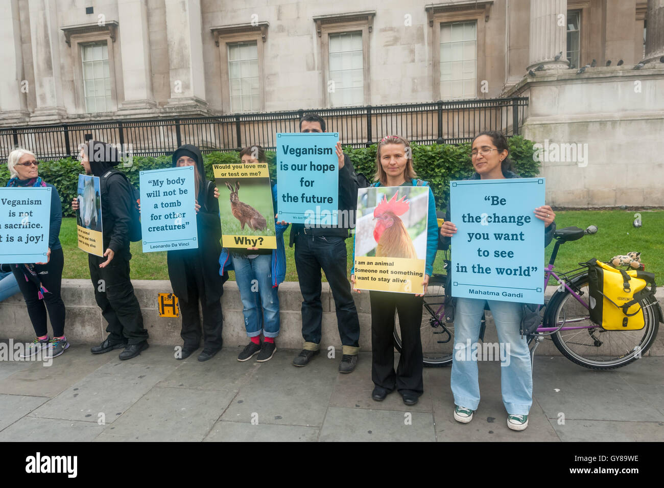 London Uk 18 September 2016 Veganer Aus Awakening Mitgefühl