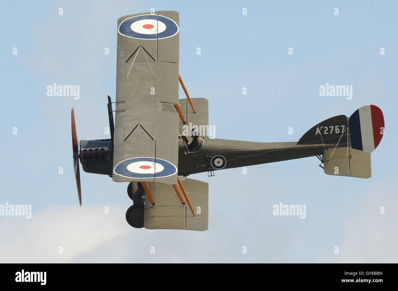 Eine Airshow und Fly-in erfolgte zu verstauen Maries Flugplatz sein 100-jähriges Jubiläum zu markieren. A2c auf der Veranstaltung durchgeführt werden, eine Art, die es vor hundert Jahren serviert. Stockfoto