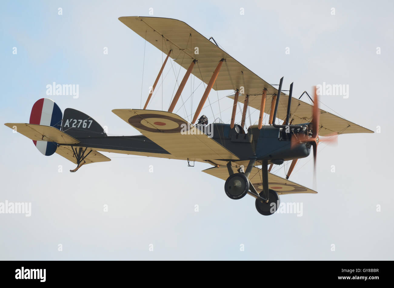 Eine Airshow und Fly-in erfolgte zu verstauen Maries Flugplatz sein 100-jähriges Jubiläum zu markieren. A2c auf der Veranstaltung durchgeführt werden, eine Art, die es vor hundert Jahren serviert. Stockfoto