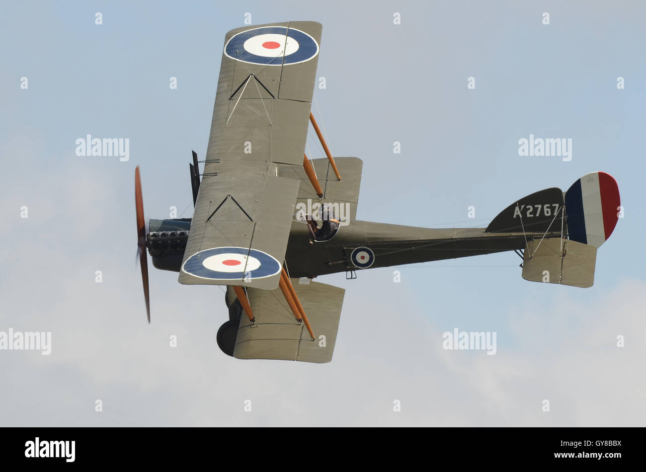 Eine Airshow und Fly-in erfolgte zu verstauen Maries Flugplatz sein 100-jähriges Jubiläum zu markieren. A2c auf der Veranstaltung durchgeführt werden, eine Art, die es vor hundert Jahren serviert. Stockfoto