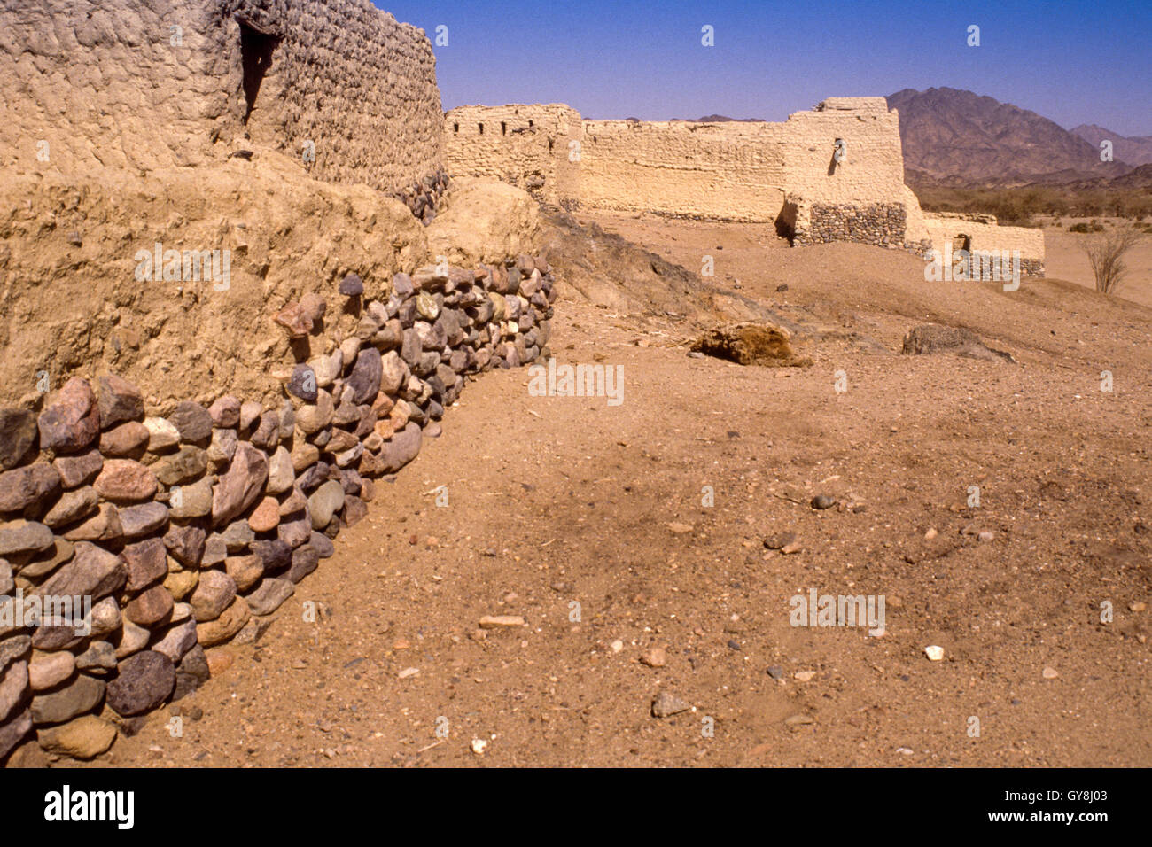 Ruinen einer alten Stadt im Westen von Yanbu, Saudi-Arabien Stockfoto