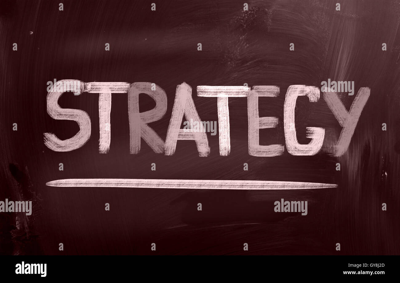 Strategiekonzept Stockfoto