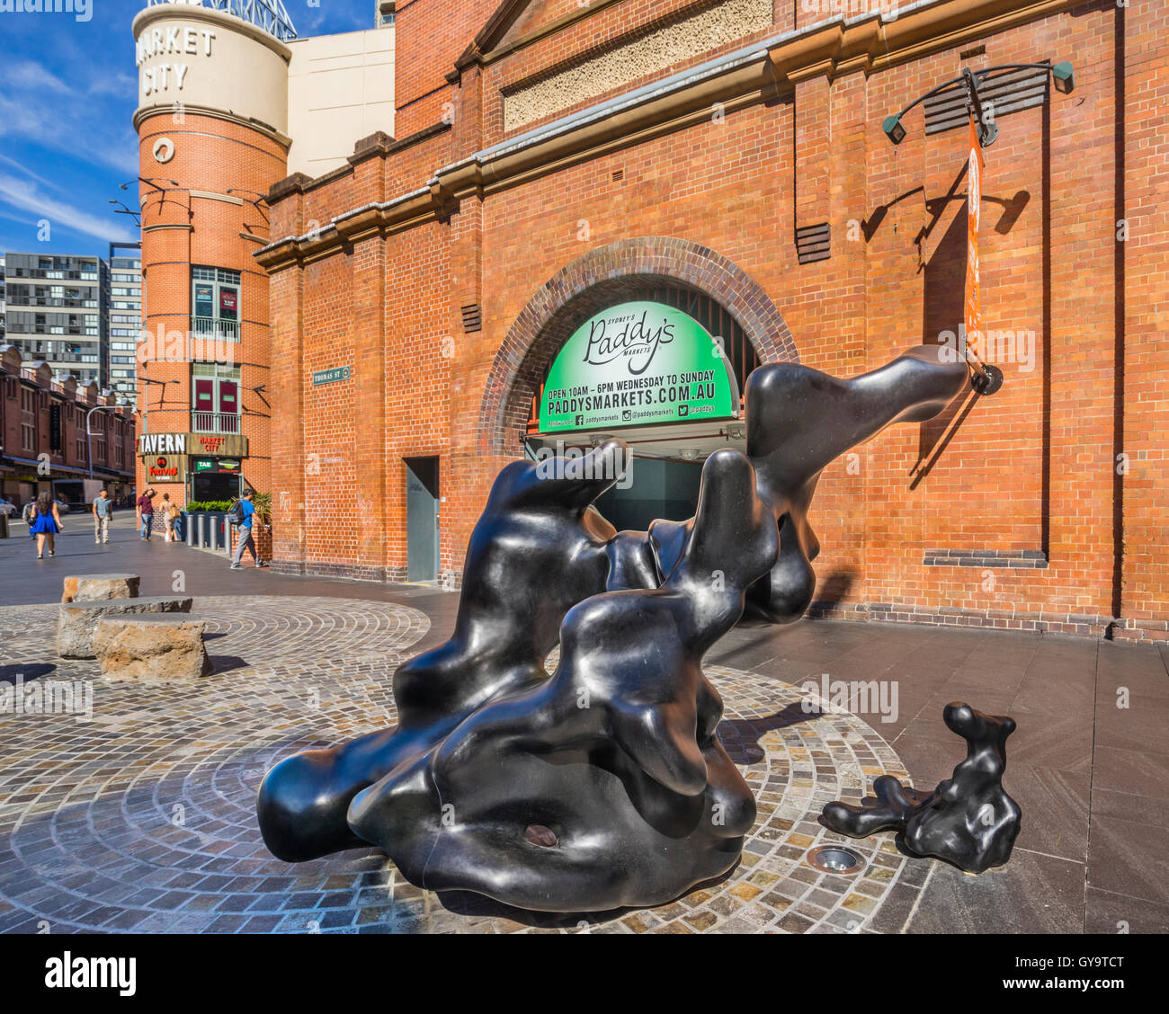 Australien, New South Wales, Sydney, Haymarket, Kunst im öffentlichen Raum auf Paddys Market Stockfoto
