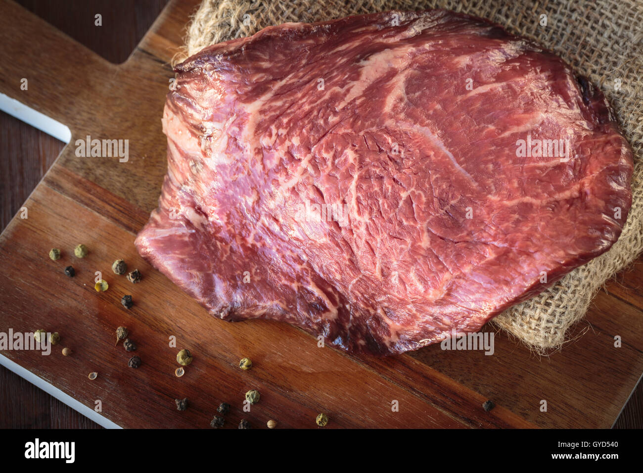 Das hochwertige Wagyu Fleisch aus Japan Stockfoto