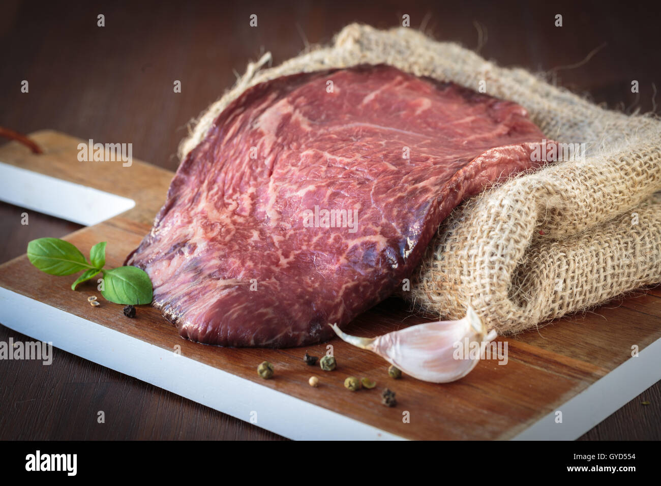 Das hochwertige Wagyu Fleisch aus Japan Stockfoto