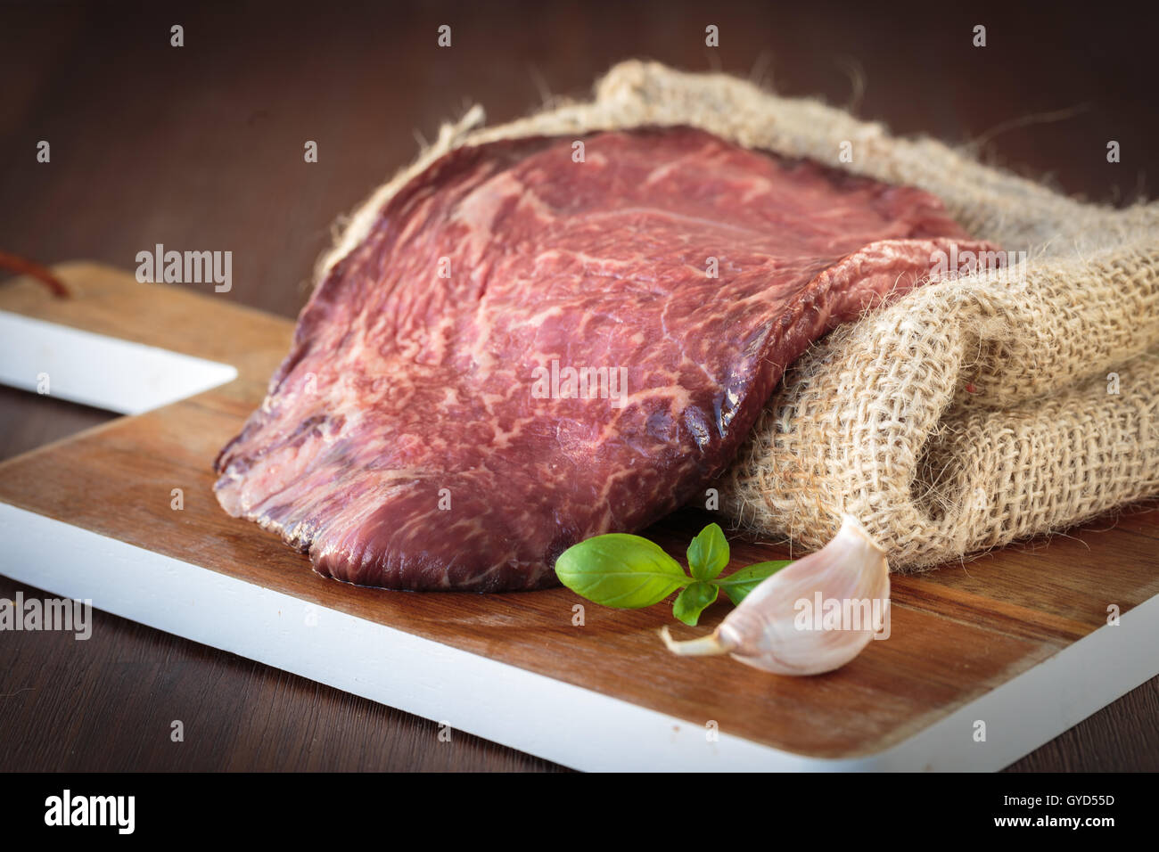 Das hochwertige Wagyu Fleisch aus Japan Stockfoto
