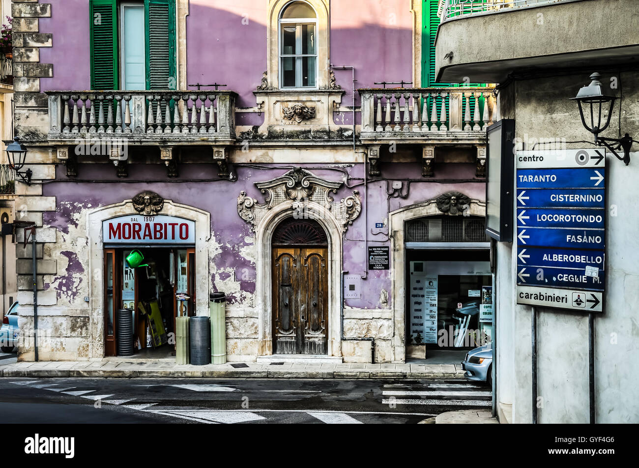 Martina Franca Apulien Italien Stockfoto