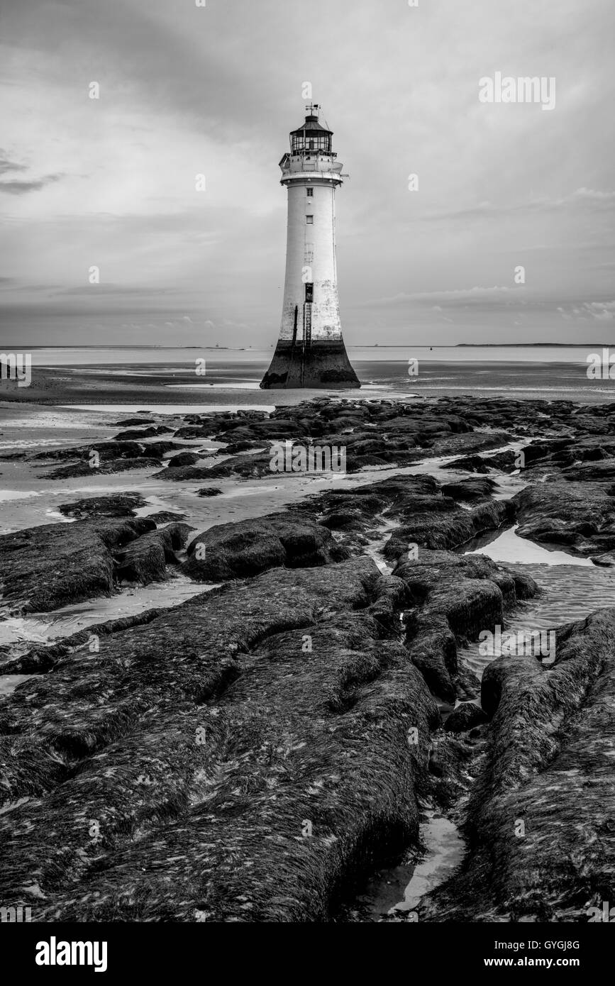 Barsch Rock Leuchtturm New Brighton Liverpool UK Stockfoto