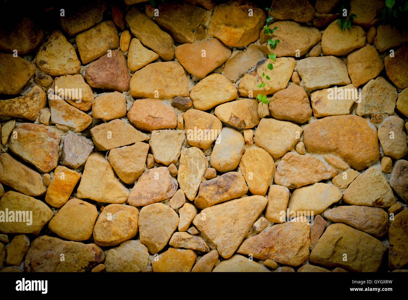 Steinmauer Hintergrund Stockfoto
