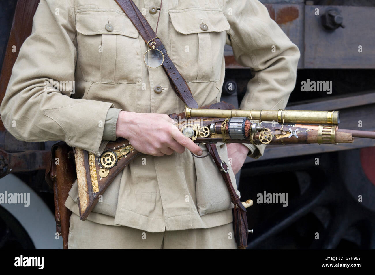 Steam Punk riffle Stockfoto