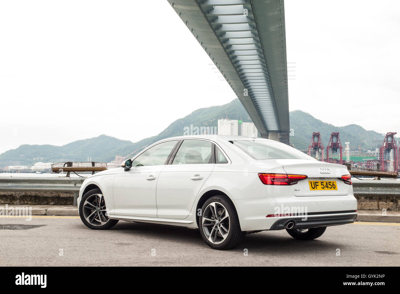 Hong Kong, China 15. August 2016: Audi A4 2016 Drive Testtag am 15. August 2016 in Hong Kong. Stockfoto