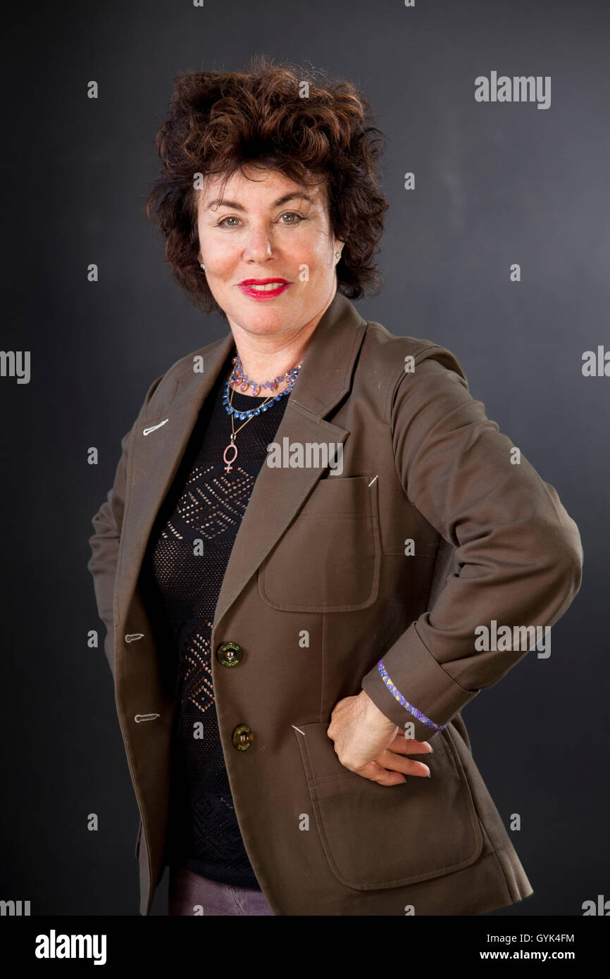 Ruby Wax ist eine amerikanische Schauspielerin, psychische Gesundheit Kämpferin, Dozent und Autor, auf dem Edinburgh International Book Festival. Edinburgh, Schottland. 24. August 2016 Stockfoto