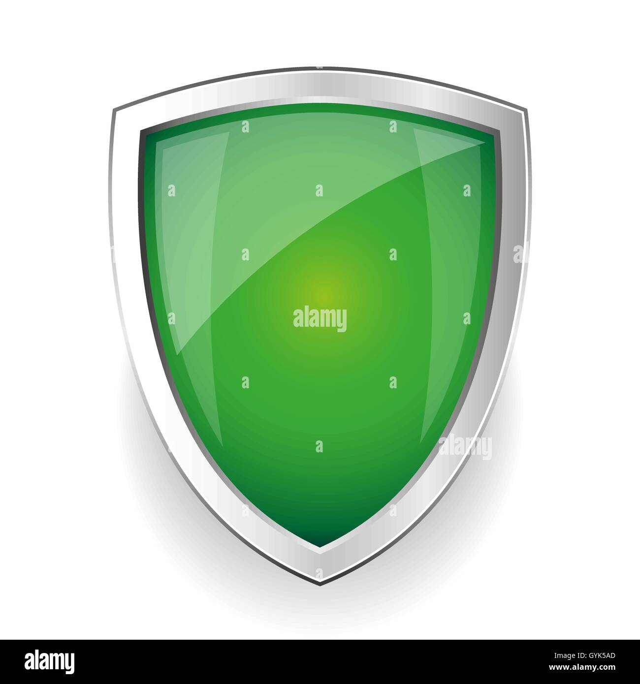 Leerer Stahl-Schild-Vektor Stock Vektor