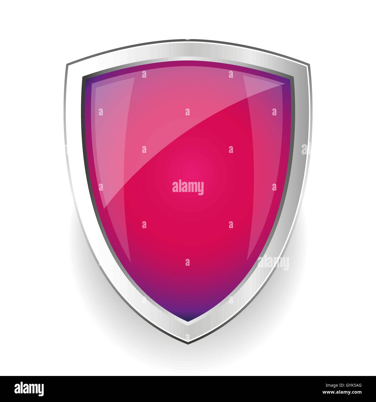 Leerer Stahl-Schild-Vektor Stock Vektor