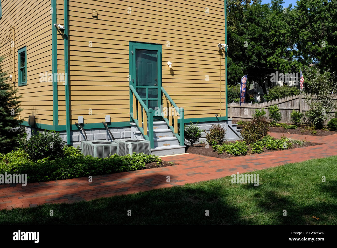 Hinterhof des A Christmas Story House in Cleveland, Ohio Stockfoto