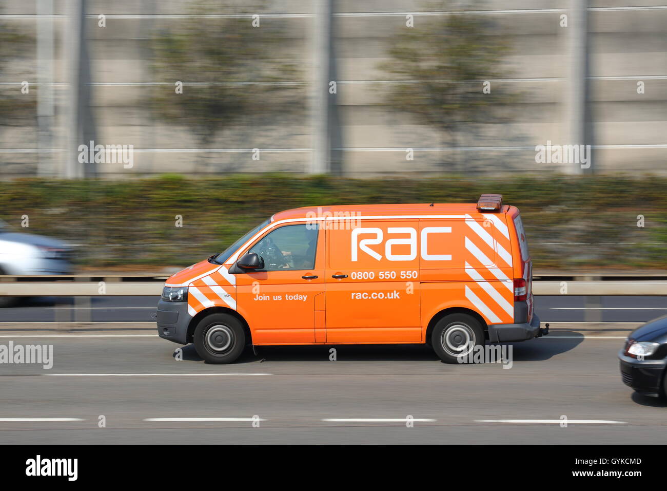 RAC-Rettung-van in der Nähe von London Heathrow Airport, Großbritannien Stockfoto