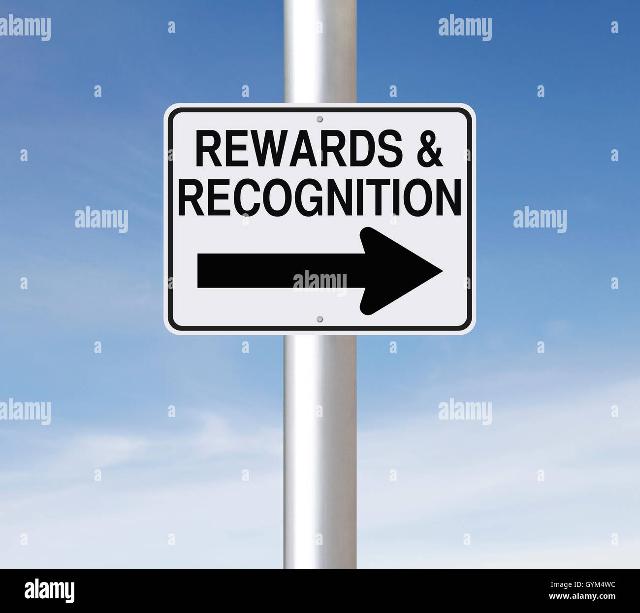 Belohnung und Anerkennung Stockfoto