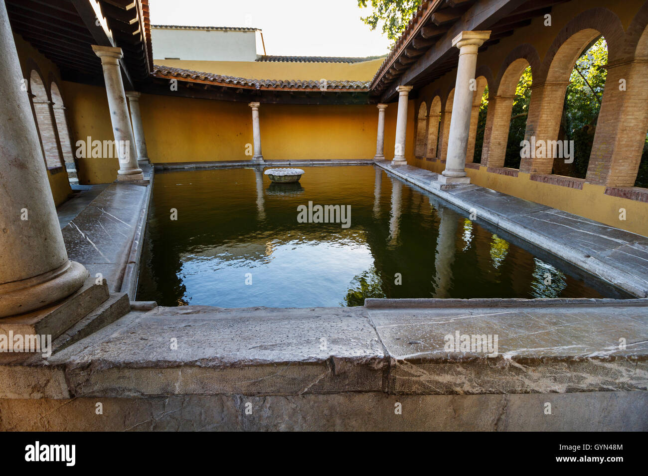 Stadtwerke. XIX. Jahrhunderts. Castello Empuries. Stockfoto
