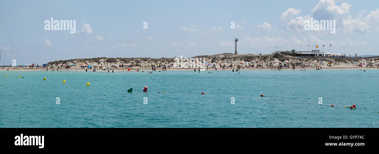 Luxus-Yacht in der Insel von Ibiza und Formentera, Spanien Stockfoto