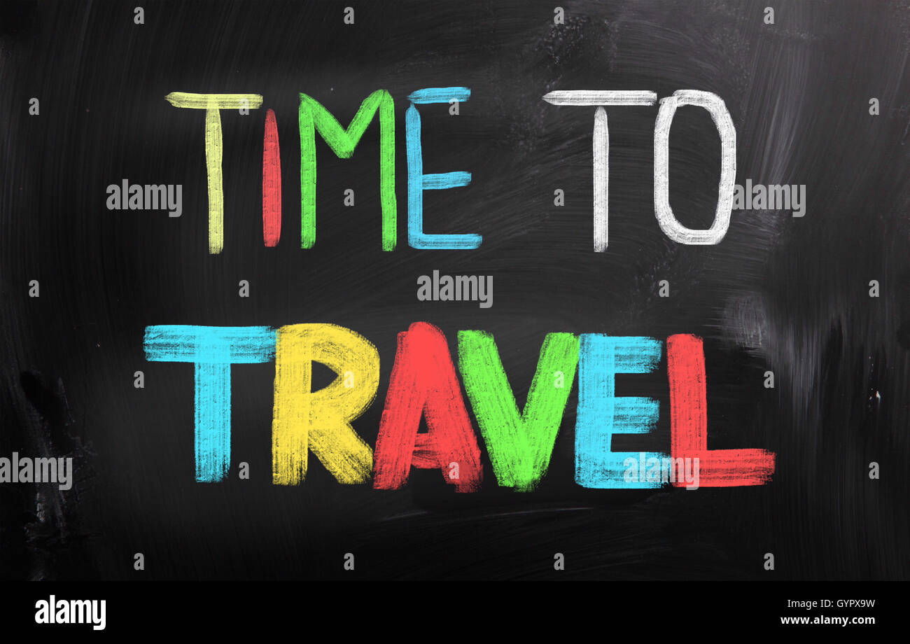 Konzept-Reisezeit Stockfoto