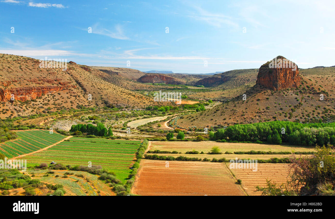 Nieu Bethesda, River Valley in der Compassmountains, Südafrika, Eastern Cape Stockfoto