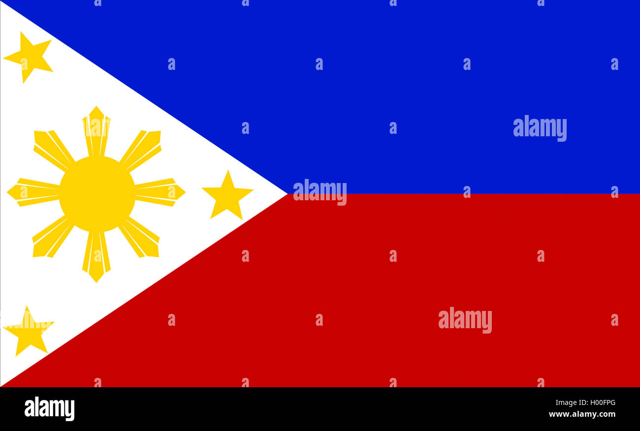 Flagge der Philippinen, Philippinen Stockfoto
