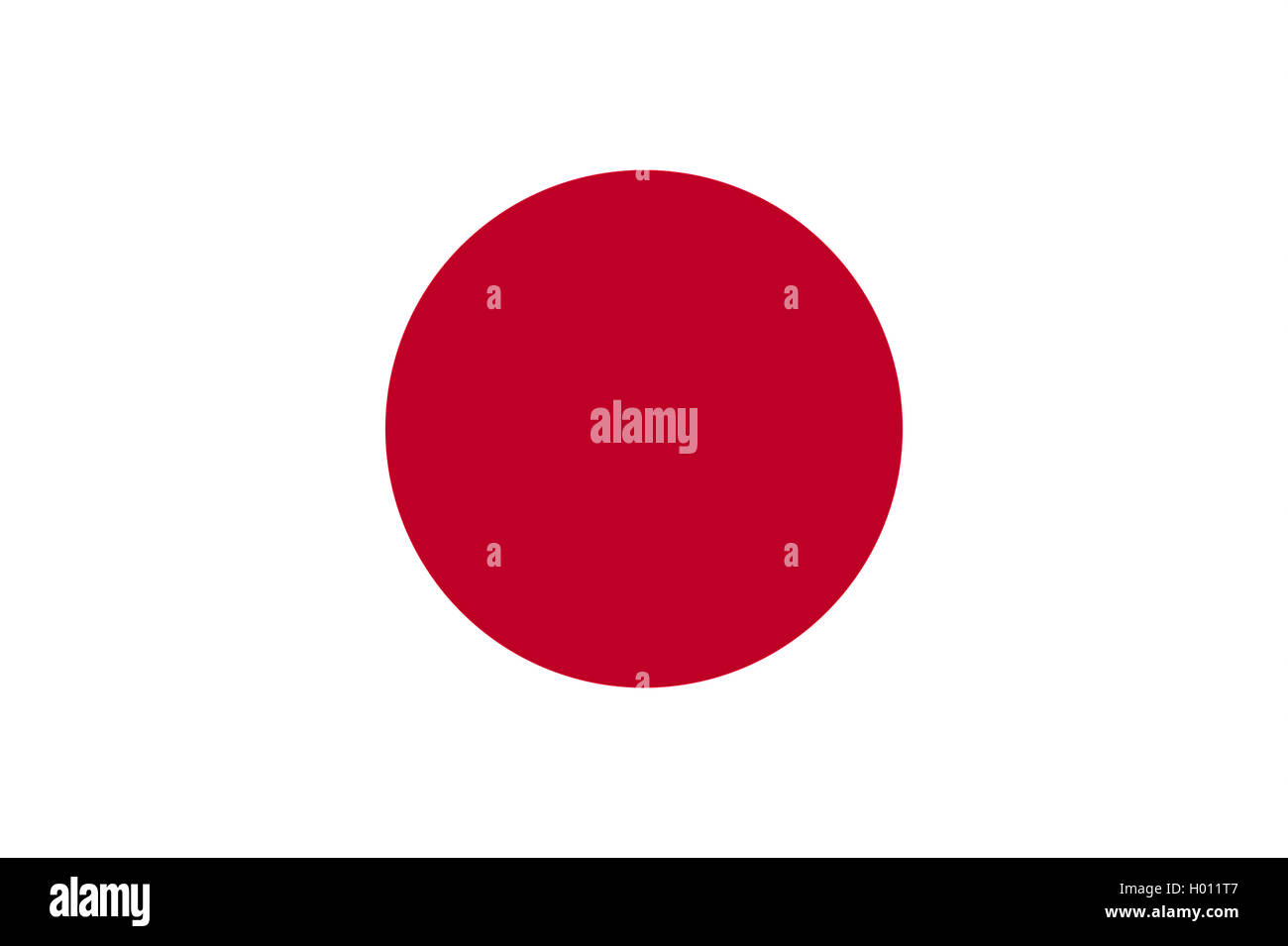 Flagge von Japan, Japan Stockfoto