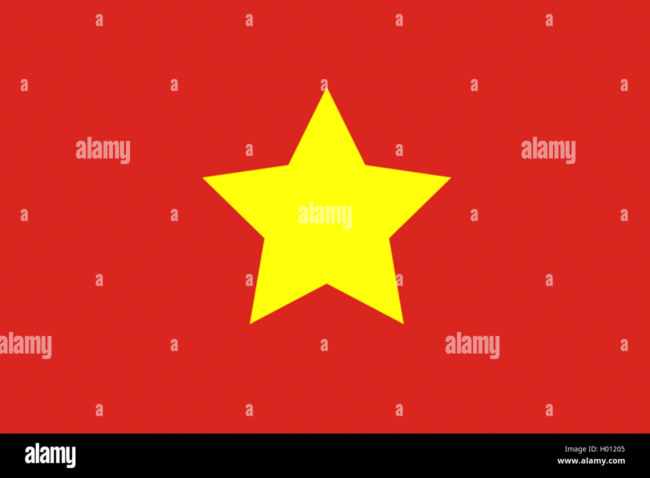 Flagge von Vietnam Nordvietnam Stockfoto