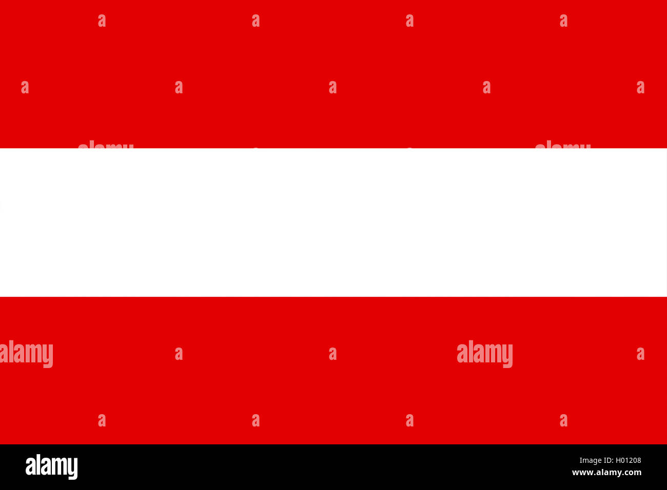 Nationalflagge Republik Österreich, Horizontales Triband In Rot