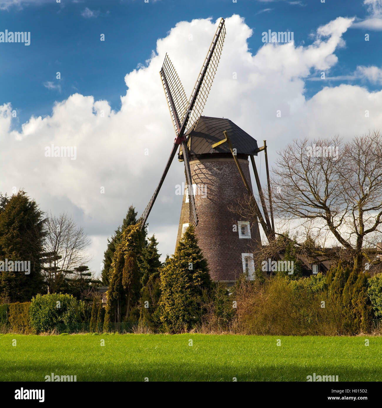 Dahlenmuehle in Deutschland, Nordrhein-Westfalen, Niederrhein, Issum, Issum | Dahlen Mühle in Issum, Deutschland, Nordrhein-Westpha Stockfoto