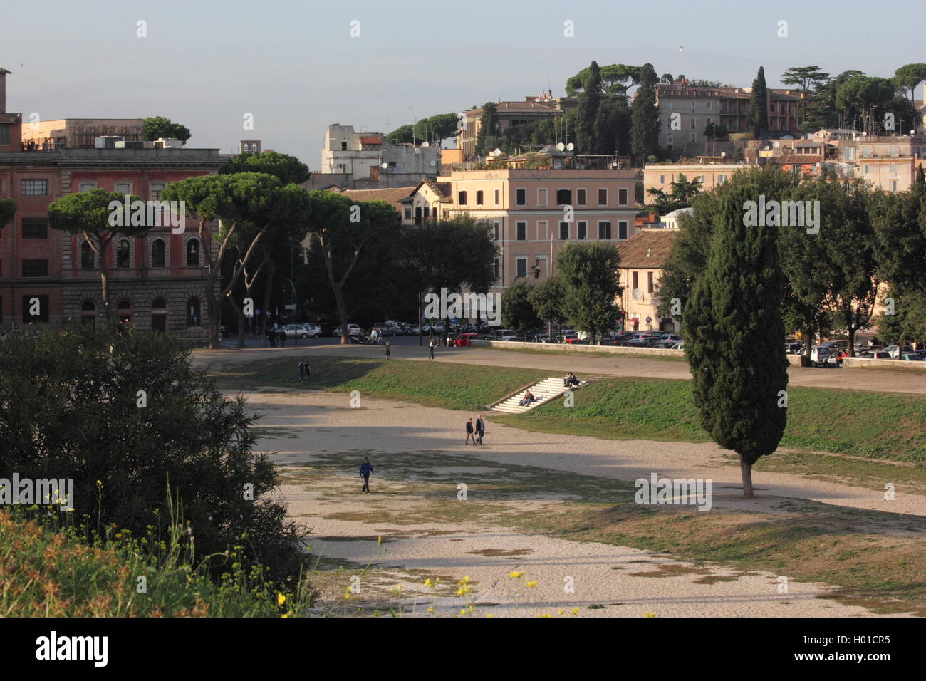 Einen schönen Blick auf Circo Massimo, Rom, Italien Stockfoto