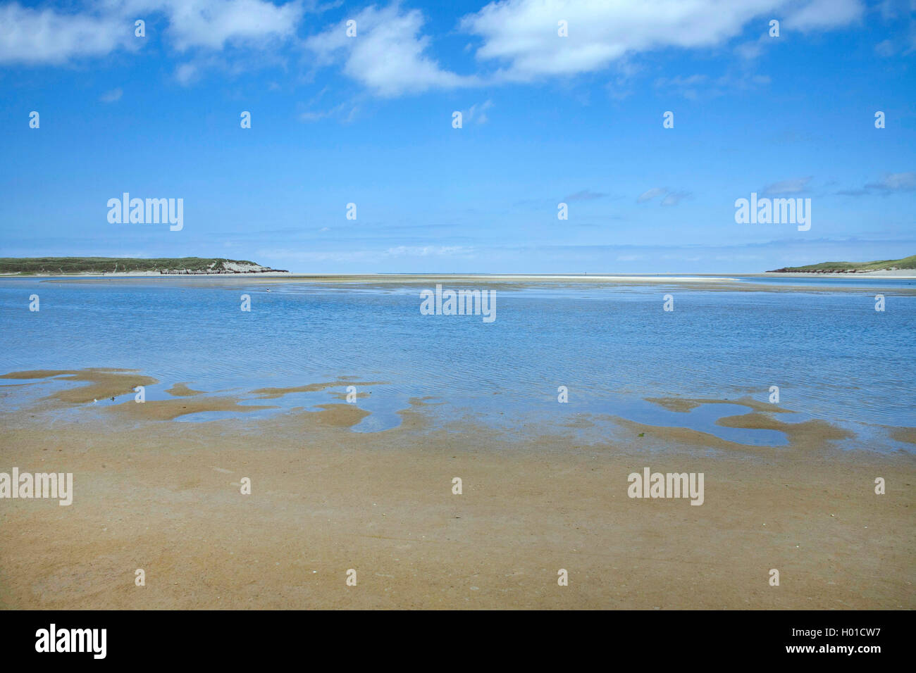 Dune Verstoß gegen De Slufter, Niederlande, Texel, duenen von Texel Nationalpark, De Slufter Stockfoto