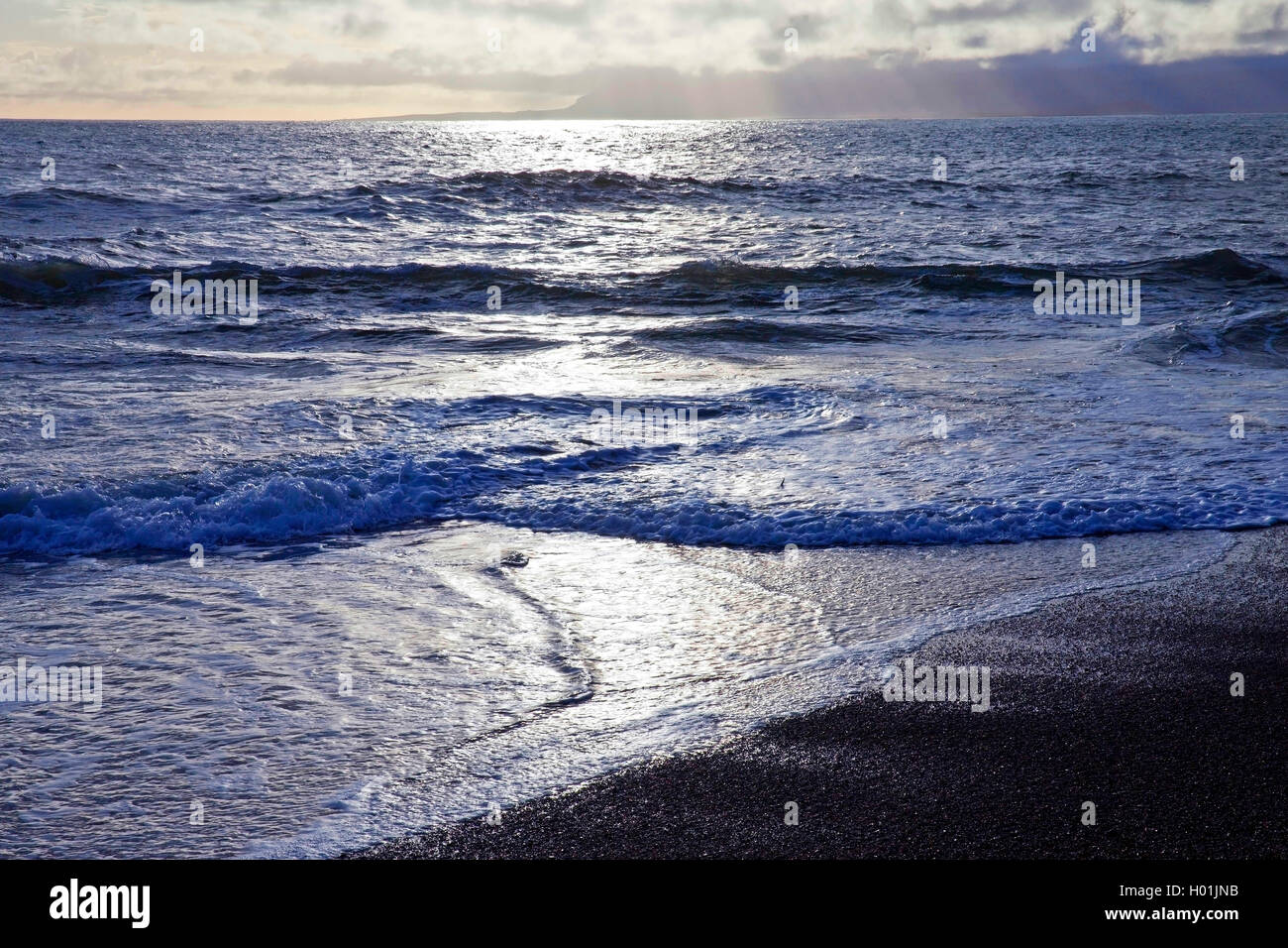 Seashore, Island, Snaefellsnes, Langaholt Stockfoto