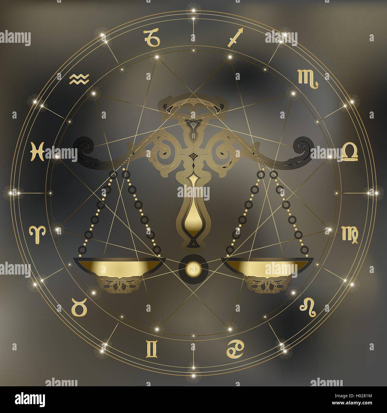 Sternzeichen Waage Stockfotos und -bilder Kaufen - Alamy