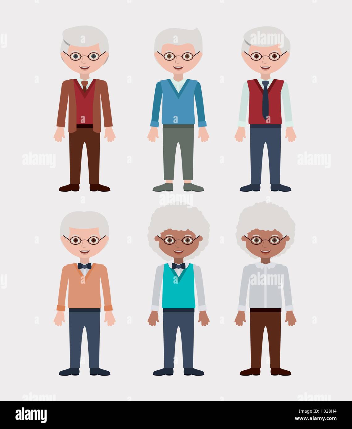 Cartoon Grandfather Stockfotos und -bilder Kaufen - Alamy