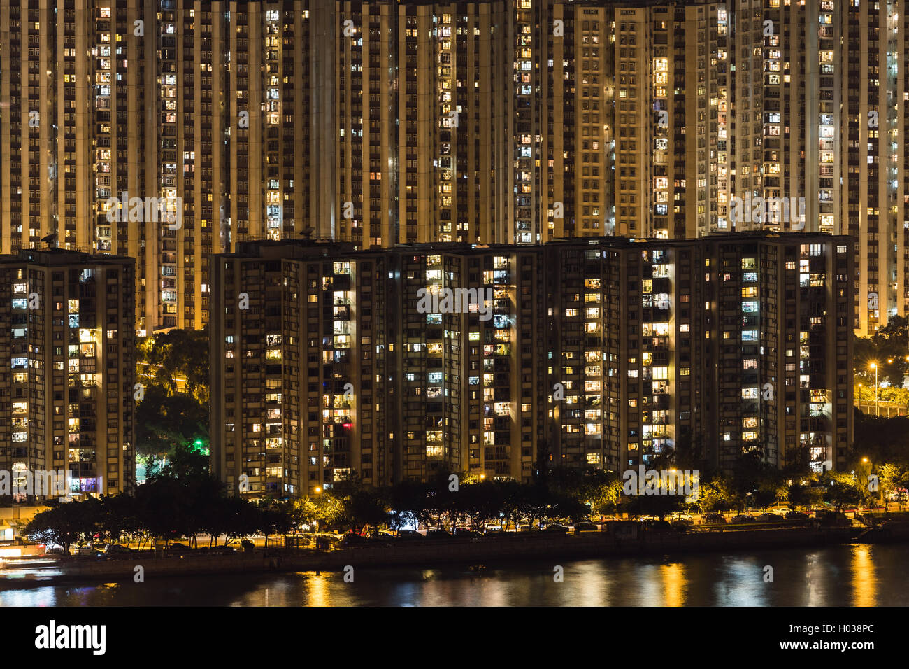 High-Density Wohn in Hongkong Stockfoto