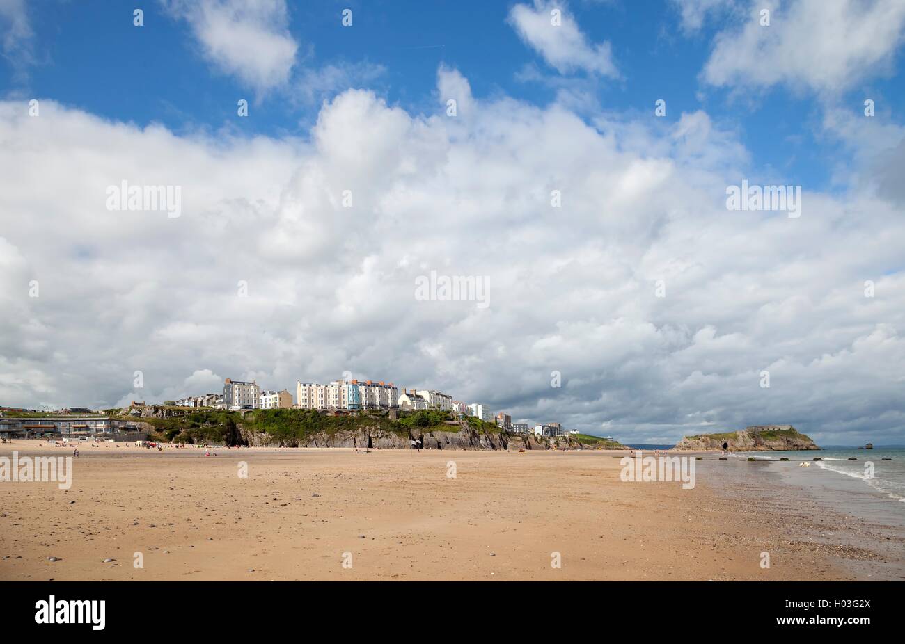 Der Strand von Tenby, Wales, Großbritannien Stockfoto