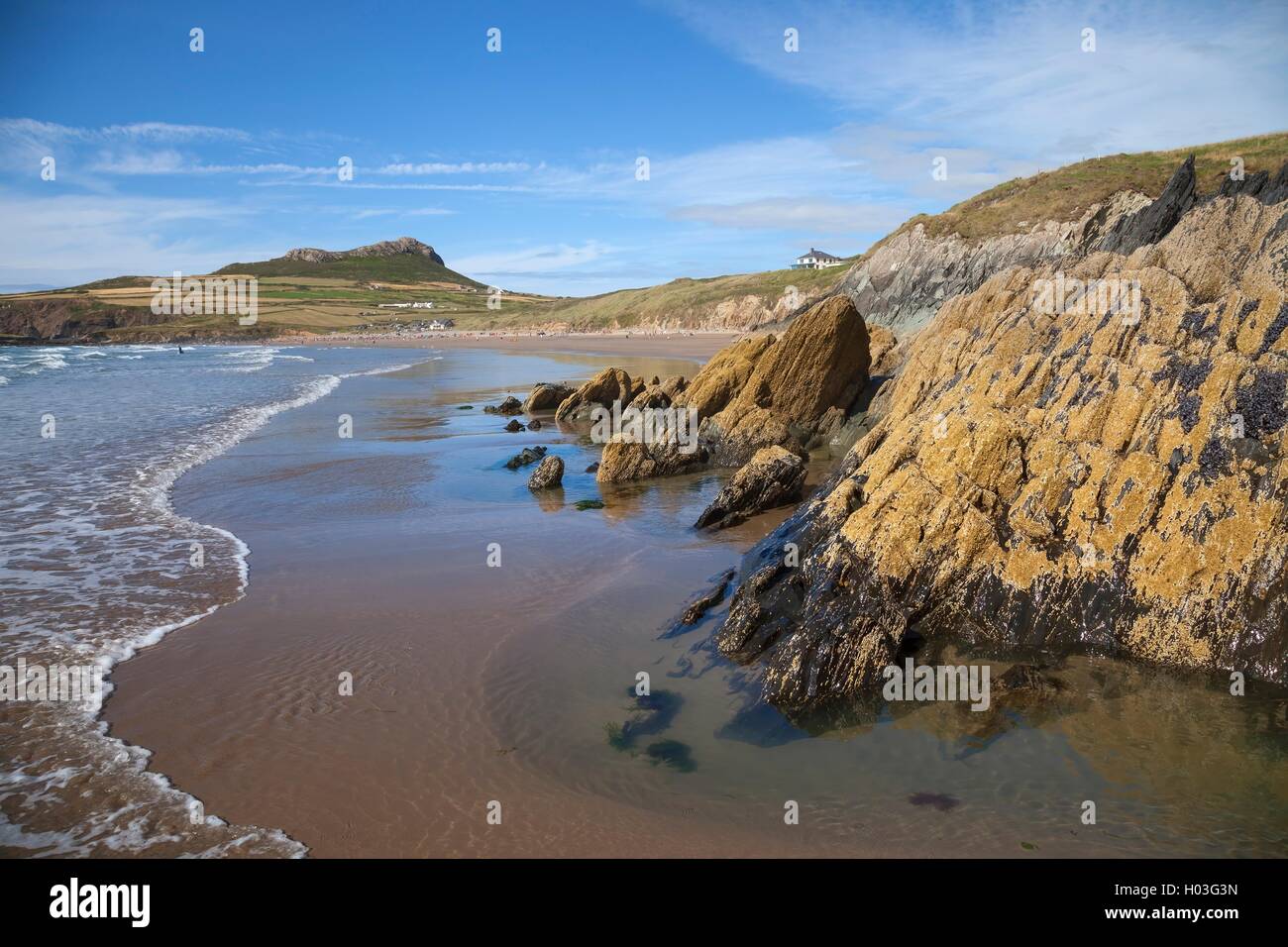 Whitesands Bay, Pembrokeshire, Wales, Großbritannien Stockfoto