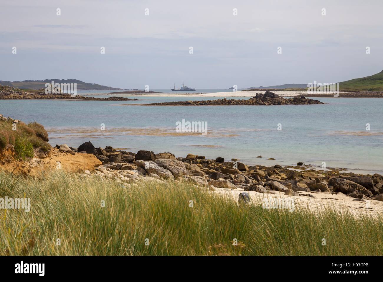 Rushy Bay, Bryher, Isles of Scilly, England Stockfoto