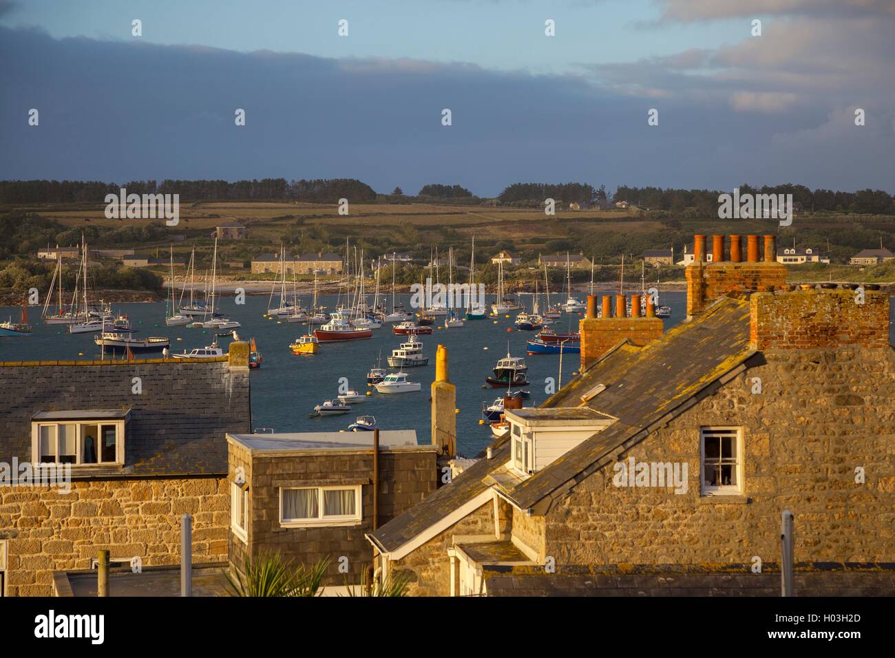 Hafen von St. Marien, Isles of Scilly, England Stockfoto