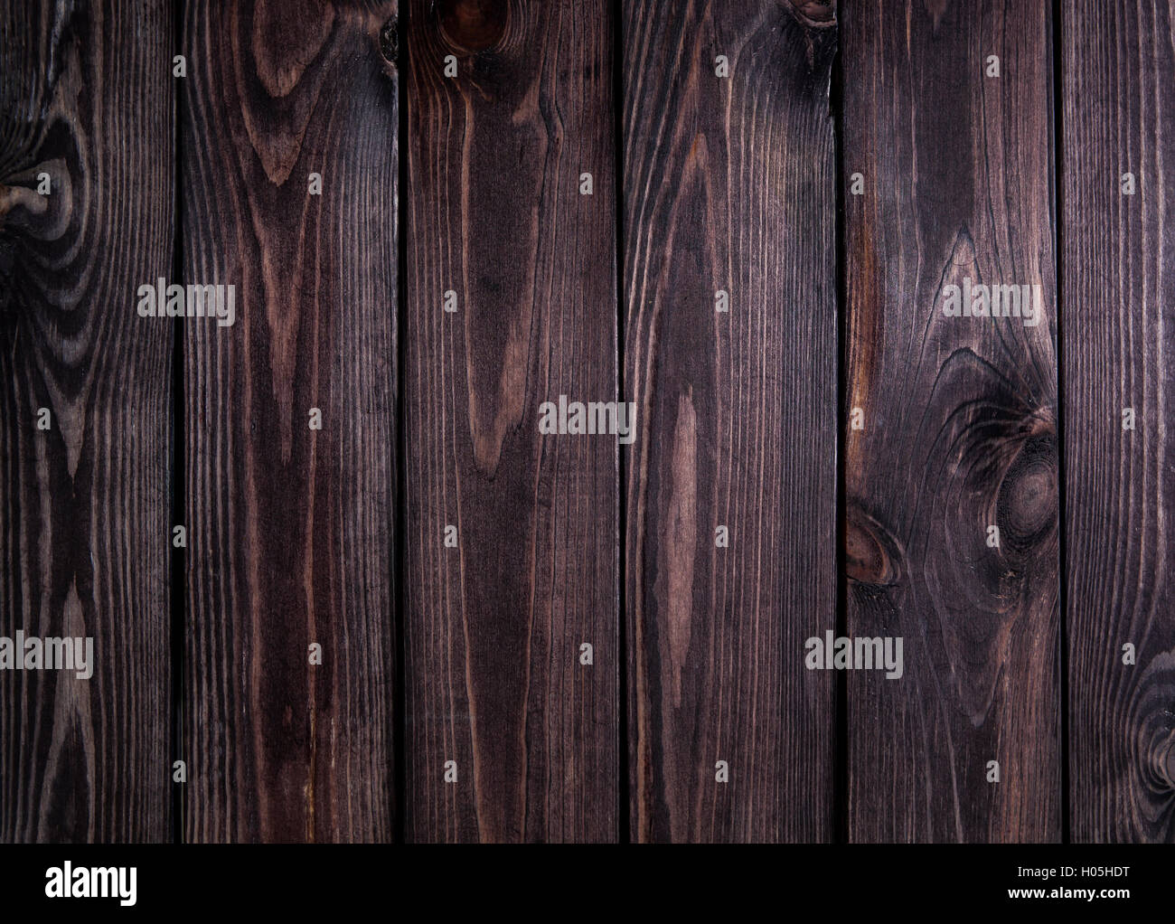 Dunkles Holz Textur. Hintergrund schwarz alte Holzplatten. Stockfoto